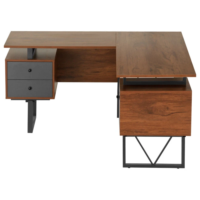 Rta Products- L Reversible L-Shape Computer Desk With Drawers And File Cabinet 5 Rta Products- L Reversible L-Shape Computer Desk With Drawers And File Cabinet - Image 3