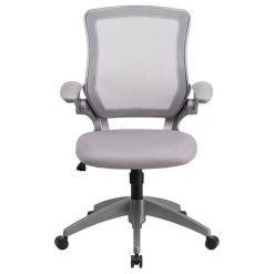 BTNYC Mid-Back Mesh Swivel Task Chair With Frame And Flip-Up Arms, Gray -Boraam Industries Shop 6f81b9640a0cb7ac 9405 w800 h800 b1 p0