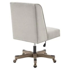 Linon Home Decor Products Linon Draper Upholstered Swivel Office Chair In Natural Linen -Boraam Industries Shop 6fc1cd7f0fd06564 7526 w800 h800 b1 p0