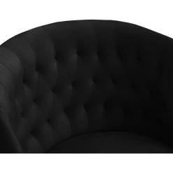 Meridian Furniture Arden Swivel And Adjustable Velvet Office Chair, Black, Rich Gold Base -Boraam Industries Shop 70a1c65502682f3c 5383 w800 h800 b0 p0