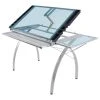 Studio Designs Futura Craft Station With Folding Shelf, Silver And Blue Glass -Boraam Industries Shop 70e1176a072112d9 4918 w800 h800 b1 p0