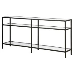 Henn&Hart 64" Blackened Bronze Metal/Glass Console Table 9 Henn&Hart 64" Blackened Bronze Metal/Glass Console Table -Boraam Industries Shop 7171ff7c0fe2d90f 7185 w800 h800 b1 p0
