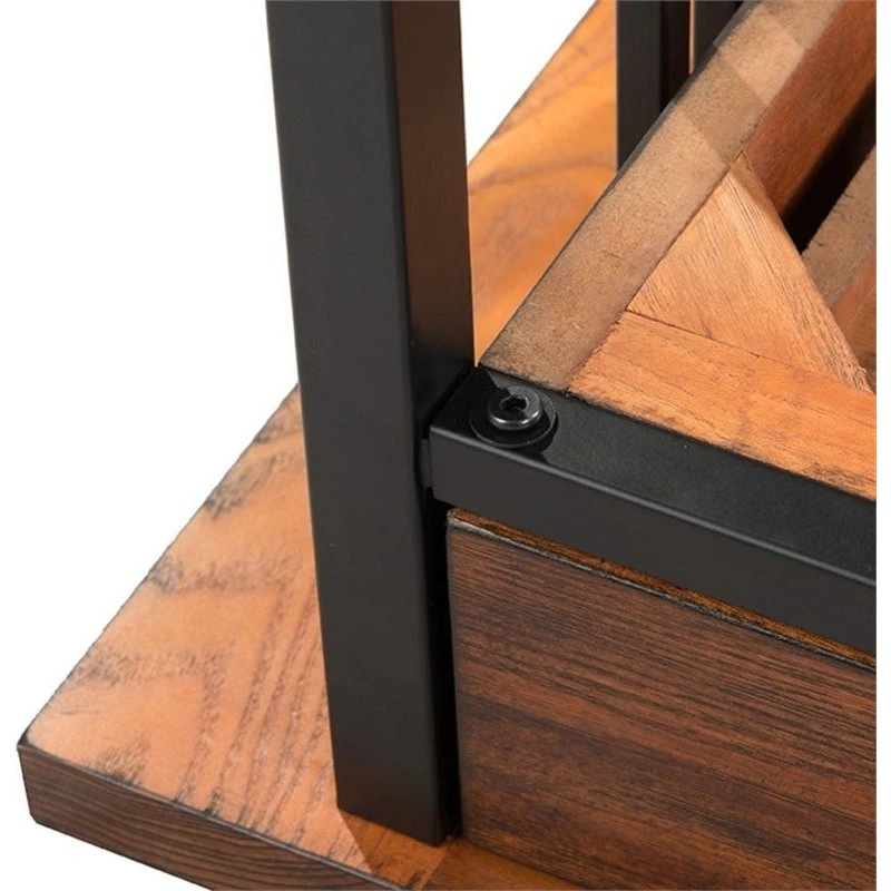 Leick Home Leick Ironcraft Computer Desk In Mission Oak 7 Leick Home Leick Ironcraft Computer Desk In Mission Oak - Image 5