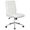 Boss Office Products Boss Office Modern Faux Leather Tufted Ergonomic Office Swivel Chair In White -Boraam Industries Shop 72918d8300431778 4420 w800 h800 b1 p0