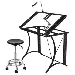 Studio Designs Studio Stool, Black/Chrome -Boraam Industries Shop 72d136f207211421 4826 w800 h800 b1 p0