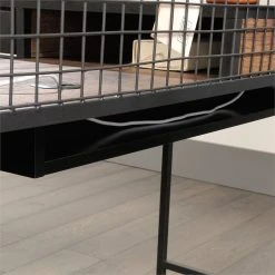 Sauder Boulevard Cafe Mid-Century Metal L-Shape Computer Desk In Vintage Oak 10 Sauder Boulevard Cafe Mid-Century Metal L-Shape Computer Desk In Vintage Oak -Boraam Industries Shop 72f192bd0e3a5853 3850 w800 h800 b0 p0