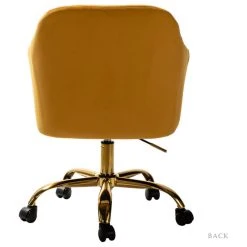 Karat Home Swivel Task Chair With Tufted Back, Mustard -Boraam Industries Shop 7391f62a0059228f 1225 w800 h800 b1 p0