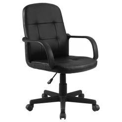 Costway PU Leather Ergonomic Midback Computer Best Desk Task Office Chair -Boraam Industries Shop 7491af570c025367 0884 w800 h800 b1 p0