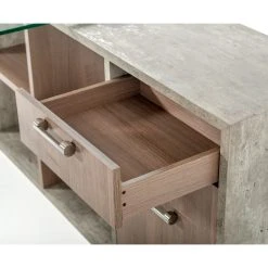 Vig Furniture Inc. Nova Domus Boston Modern Glass And Concrete Reversible Desk -Boraam Industries Shop 74e1e1e70b0473e2 6110 w800 h800 b0 p0