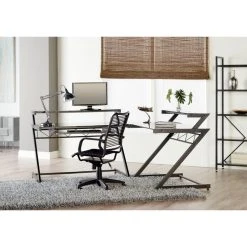 Euro Style Bradley Bungie Office Chair, Black/Graphite Black -Boraam Industries Shop 75114d510da4dd96 5567 w800 h800 b0 p0