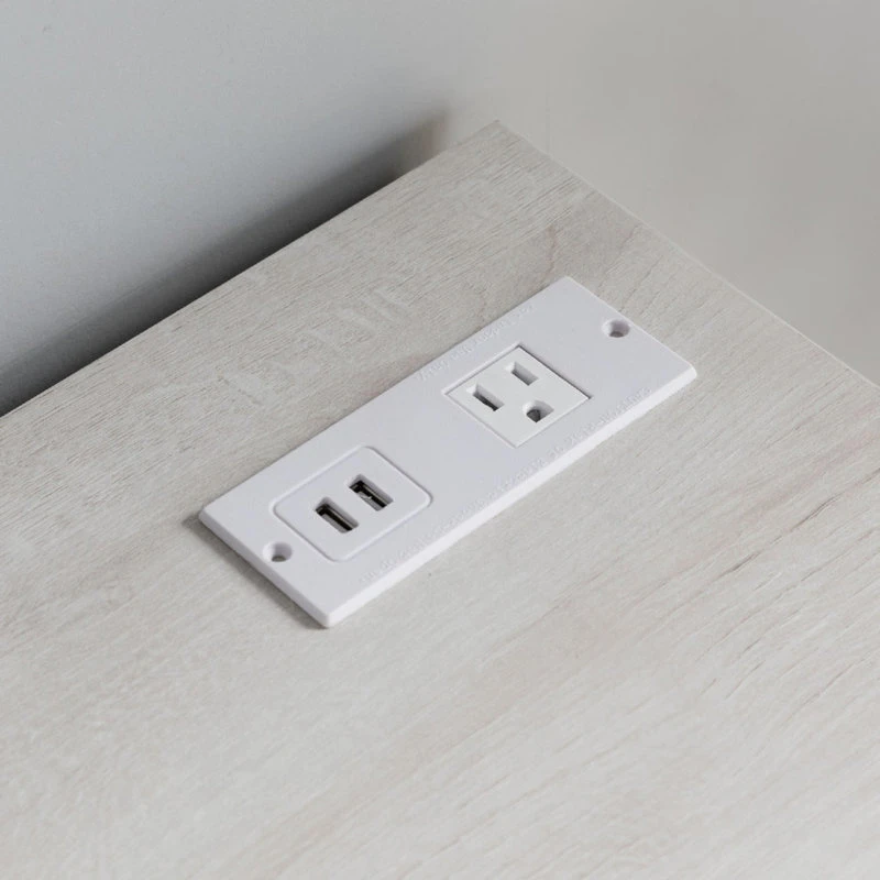 Benjara 31" File Cabinet Printer Stand Table With 2 Drawers, Oak White 4 Benjara 31" File Cabinet Printer Stand Table With 2 Drawers, Oak White - Image 2