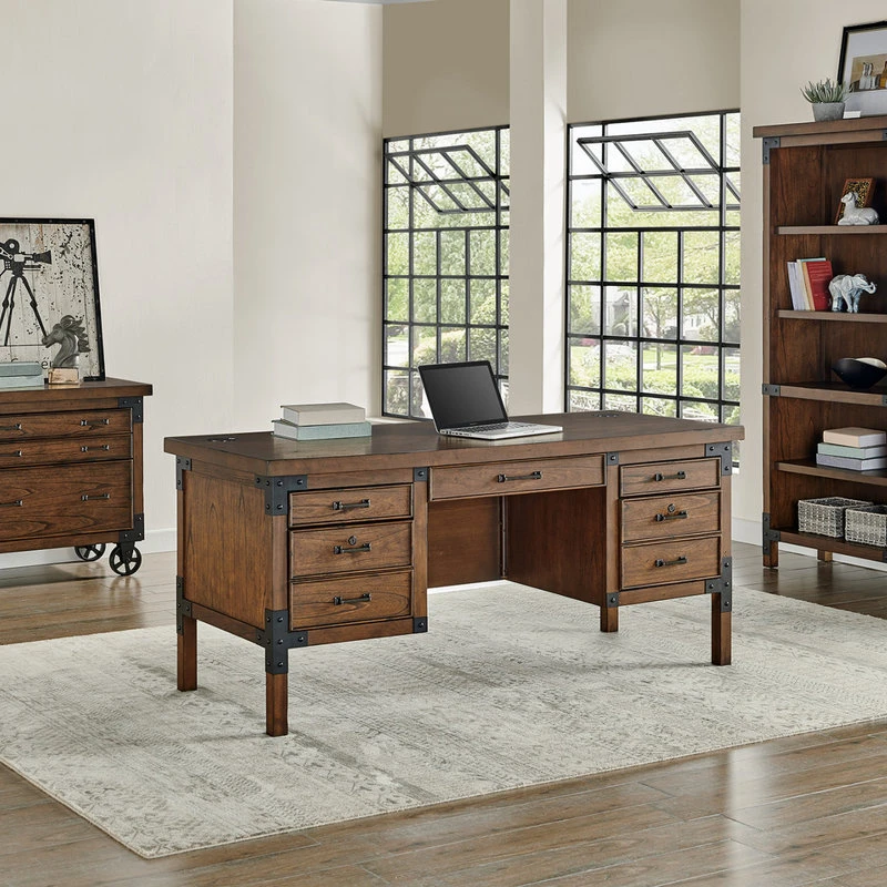 Martin Furniture Half Pedestal Desk 12 Martin Furniture Half Pedestal Desk - Image 10
