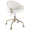 Lumisource Claire Task Chair, Gold Metal, Cream Velvet -Boraam Industries Shop 7631cae5021fceff 1154 w800 h800 b1 p0