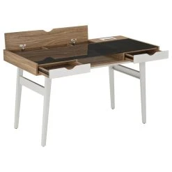 Rta Products- L Techni Mobili Compact Computer Desk With Multiple Storage, Walnut -Boraam Industries Shop 77c1c08300c275b7 8907 w800 h800 b1 p0