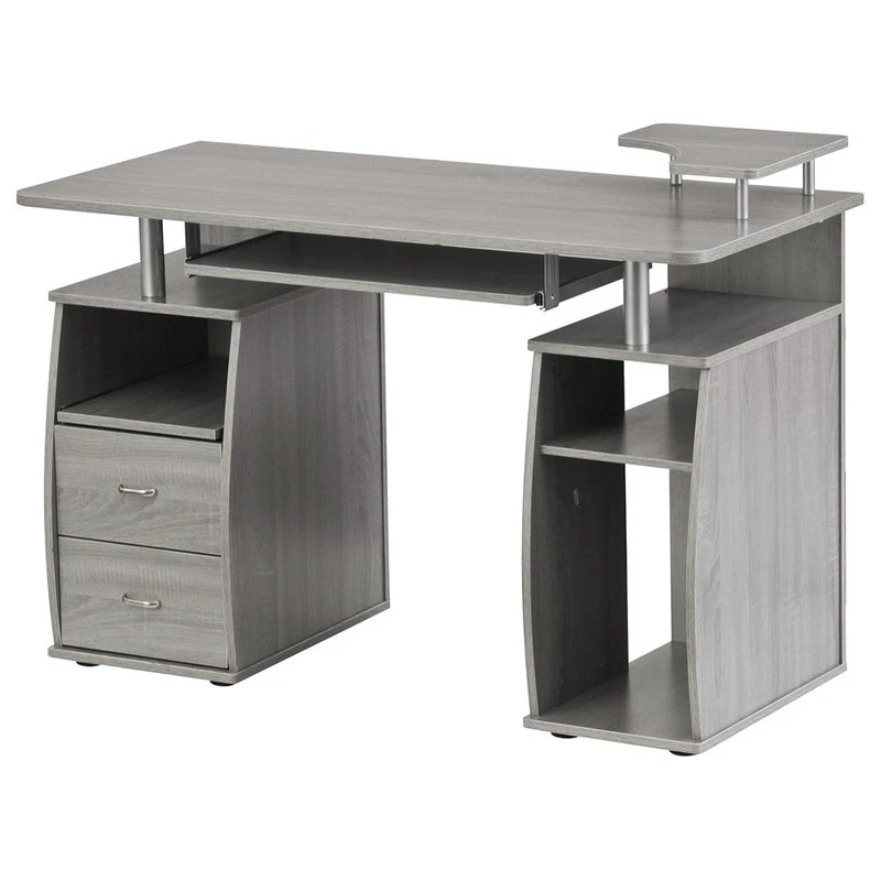 Rta Products- L Techni Mobili Complete Computer Workstation Desk With Storage, Grey 16 Rta Products- L Techni Mobili Complete Computer Workstation Desk With Storage, Grey - Image 14