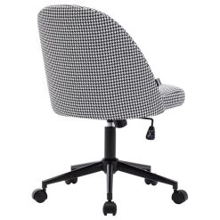Duhome Elegant Lifestyle Chic Minimalist Desk Chair, Houndstooth-Linen Fabric -Boraam Industries Shop 788126dc00efec1e 4332 w800 h800 b1 p0