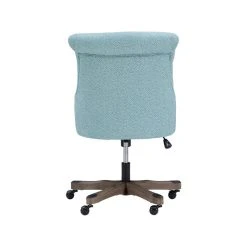 Linon Home Decor Products Linon Sinclair Wood Upholstered Office Chair In Light Blue -Boraam Industries Shop 78e10c850163c091 4553 w800 h800 b1 p0