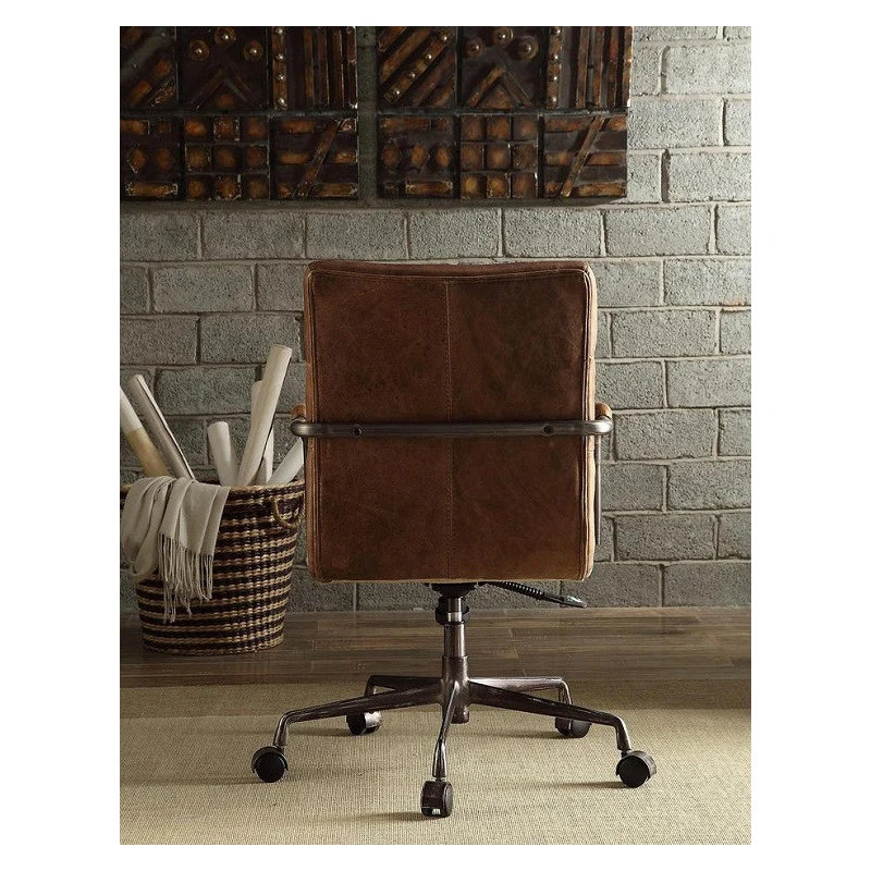 Sleep And Play USA Antonio Leather Executive Office Chair, Vintage Brown 6 Sleep And Play USA Antonio Leather Executive Office Chair, Vintage Brown - Image 4