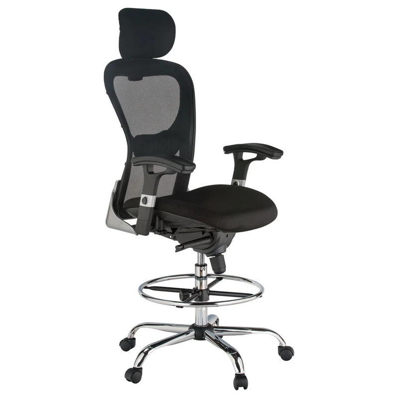 Harwick Furniture Harwick Deluxe Mesh Drafting Stool With Arms 4 Harwick Furniture Harwick Deluxe Mesh Drafting Stool With Arms - Image 2