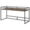Bush Industries Anthropology 60W Glass Top Writing Desk With Shelf -Boraam Industries Shop 7ab1a7c30e41ab59 3181 w800 h800 b1 p0