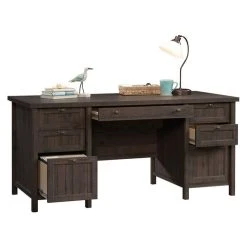 Sauder Costa Engineered Wood Executive Desk In Coffee Oak Finish -Boraam Industries Shop 7b110e150ebccd4f 1512 w800 h800 b1 p0