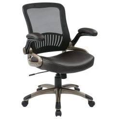Office Star Products Screen Back And Bonded Leather Seat Managers Chair