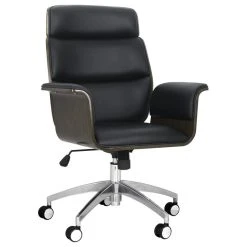 GDFStudio Byron Mid-Century Modern Swivel Office Chair, Black/Gray/Silver -Boraam Industries Shop 7f1133c30f9079ce 9250 w800 h800 b1 p0
