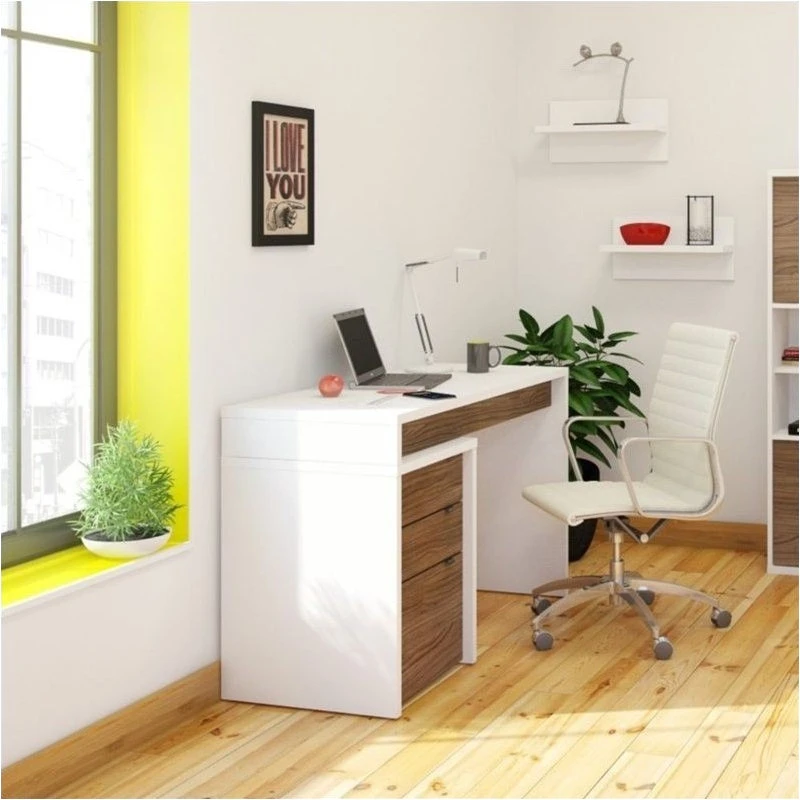 Atlin Designs 3 Drawer Filing Cabinet In White And Walnut 7 Atlin Designs 3 Drawer Filing Cabinet In White And Walnut - Image 5