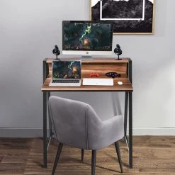 Costway 2 Tier Computer Desk PC Laptop Table Study Writing Home Workstation -Boraam Industries Shop 7f4122f40e70680a 7887 w800 h800 b0 p0
