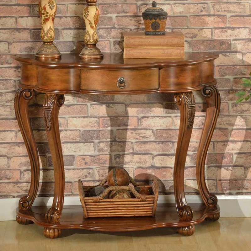 All Things Cedar Inc. Accent Furniture Old World Entry Table 4 All Things Cedar Inc. Accent Furniture Old World Entry Table - Image 2