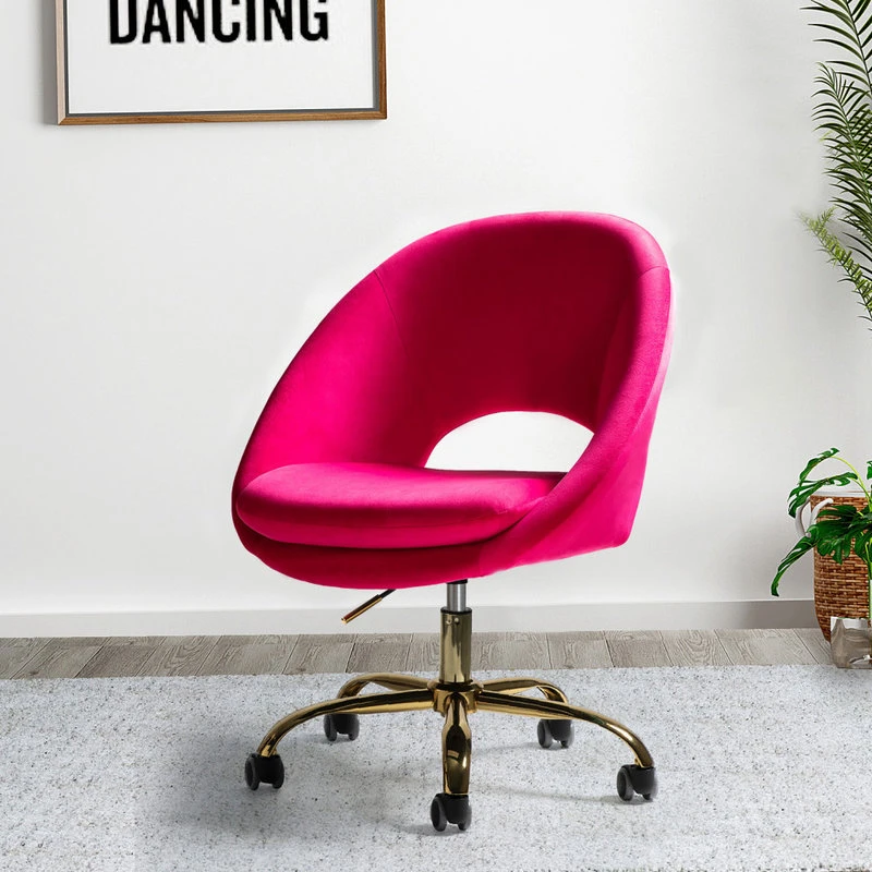 Karat Home Savas Task Chair, Fuchsia 4 Karat Home Savas Task Chair, Fuchsia - Image 2