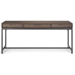 Simpli Home Ltd. Simpli Home Banting Solid Hardood Industrial 72 " Desk In Walnut Brown -Boraam Industries Shop 8311262200485e13 6491 w800 h800 b1 p0