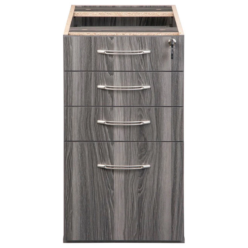 Safco Products Mayline Aberdeen Series Credenza Pedestal In Gray Finish APBBF20LGS 5 Safco Products Mayline Aberdeen Series Credenza Pedestal In Gray Finish APBBF20LGS - Image 3