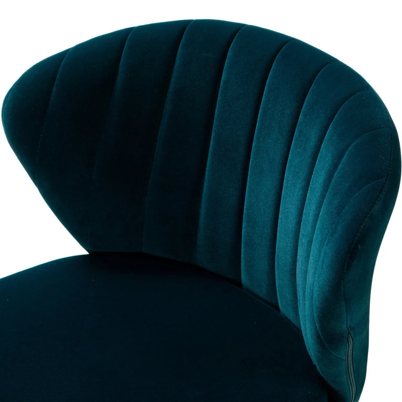 Karat Home Swivel Task Chair With Tufted Back, Teal 8 Karat Home Swivel Task Chair With Tufted Back, Teal - Image 6