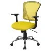 Delacora FF-H-8369F 25.25"W Fabric Swivel Task Chair - Yellow 2 Delacora FF-H-8369F 25.25"W Fabric Swivel Task Chair - Yellow -Boraam Industries Shop 850112520d3a6e25 7458 w800 h800 b1 p0