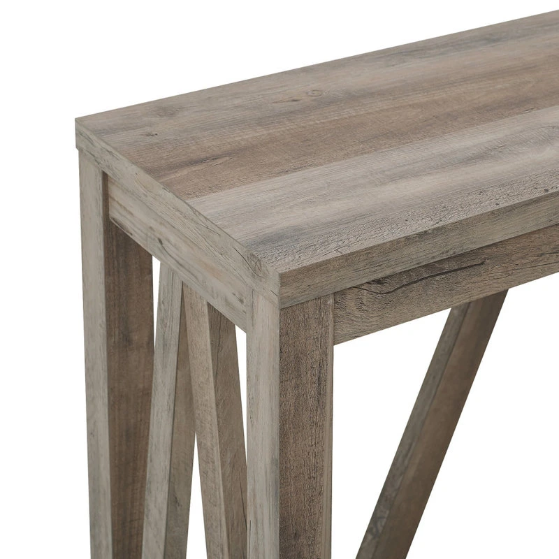 Walker Edison 52" Modern Farmhouse Entryway Table, Gray Wash 6 Walker Edison 52" Modern Farmhouse Entryway Table, Gray Wash - Image 4