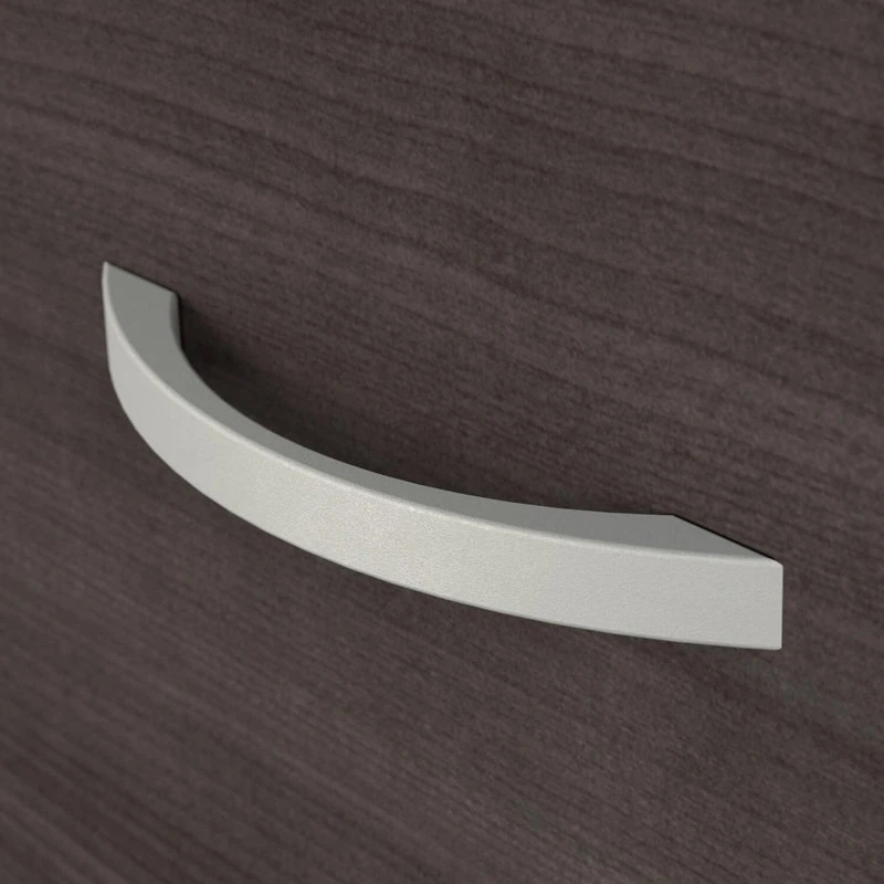 Decor Love Mobile Filing Cabinet, Lockable Drawers With Elegant Chrome Pulls, Storm Grey 7 Decor Love Mobile Filing Cabinet, Lockable Drawers With Elegant Chrome Pulls, Storm Grey - Image 5