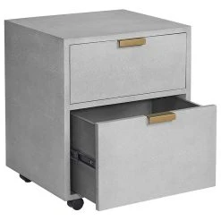 Virgil Stanis Design Dugan File Cabinet - Shagreen Leather -Boraam Industries Shop 871131ec0e99dd03 3613 w800 h800 b1 p0