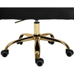 Meridian Furniture Arden Swivel And Adjustable Velvet Office Chair, Black, Rich Gold Base -Boraam Industries Shop 87113ee202682f3f 5383 w800 h800 b0 p0