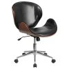 Flash Furniture Mid-Back Walnut Wood Swivel Conference Chair, Black Leather 2 Flash Furniture Mid-Back Walnut Wood Swivel Conference Chair, Black Leather -Boraam Industries Shop 8711c0570be089d7 3873 w800 h800 b1 p0