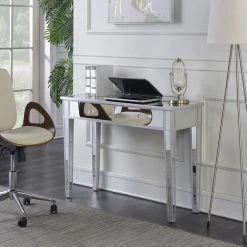 Convenience Concepts Gold Coast Vanity In Mirrored Glass With Silver Frame -Boraam Industries Shop 872112310bf58ffa 5761 w800 h800 b0 p0