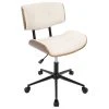 LumiSource Lombardi Height Adj. Office Chair, Walnut And Cream 2 LumiSource Lombardi Height Adj. Office Chair, Walnut And Cream -Boraam Industries Shop 87716f9c088ba945 7241 w800 h800 b1 p0