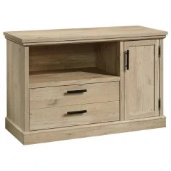 Sauder Aspen Post Engineered Wood Filing Cabinet With Storage In Prime Oak