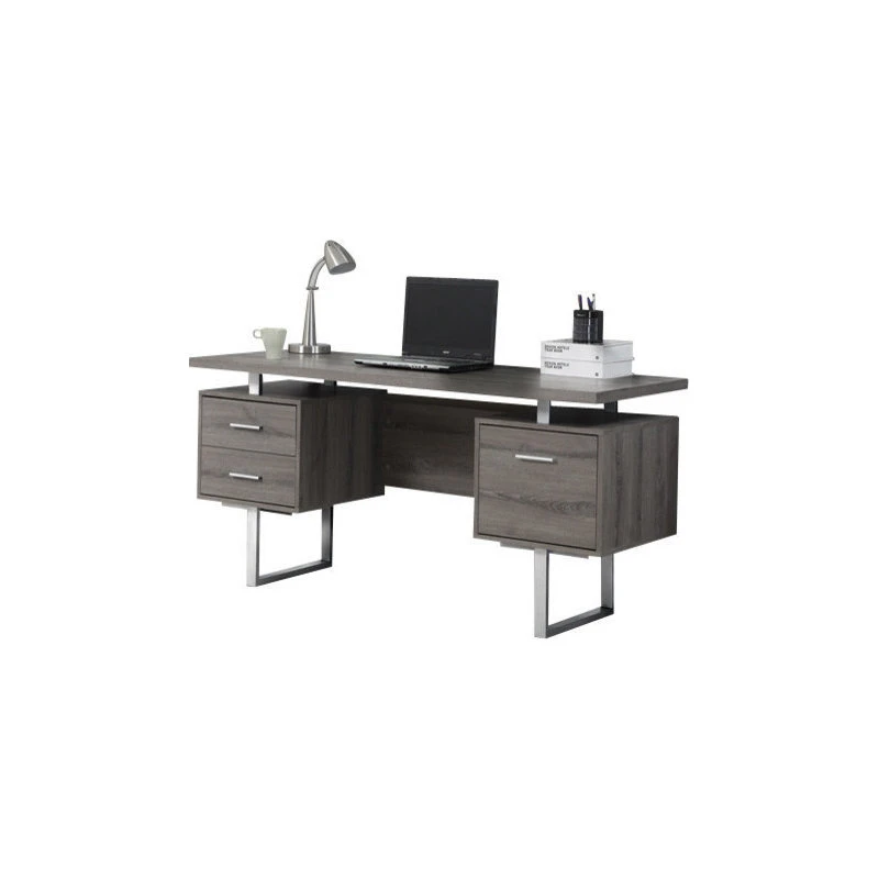 Monarch Specialties Computer Desk, Home Office, Laptop, Storage Drawers, 60"L, Work, Metal, Brown 3 Monarch Specialties Computer Desk, Home Office, Laptop, Storage Drawers, 60"L, Work, Metal, Brown