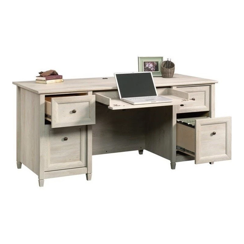 Sauder Edge Water Executive Desk In Chalked Chestnut 7 Sauder Edge Water Executive Desk In Chalked Chestnut - Image 5
