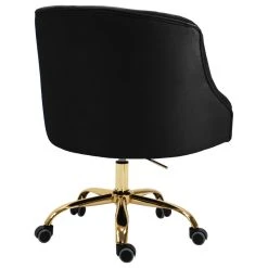 Meridian Furniture Arden Swivel And Adjustable Velvet Office Chair, Black, Rich Gold Base -Boraam Industries Shop 88c1b29102682f3b 5383 w800 h800 b1 p0