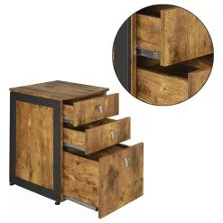 Simple Relax 3-Drawer File Cabinet, Antique Nutmeg -Boraam Industries Shop 8901e68801bc0090 9988 w800 h800 b1 p0