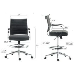 Poly & Bark Poly And Bark Tremaine Drafting Chair, Black 11 Poly & Bark Poly And Bark Tremaine Drafting Chair, Black -Boraam Industries Shop 89710bda0a96dfb5 0608 w800 h800 b1 p0