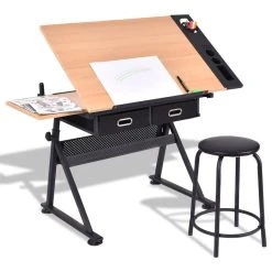 Imtinanz Modern Style Adjustable Art Craft Drawing Desk With Stool -Boraam Industries Shop 89d1a6cd0b51ee21 4897 w800 h800 b1 p0