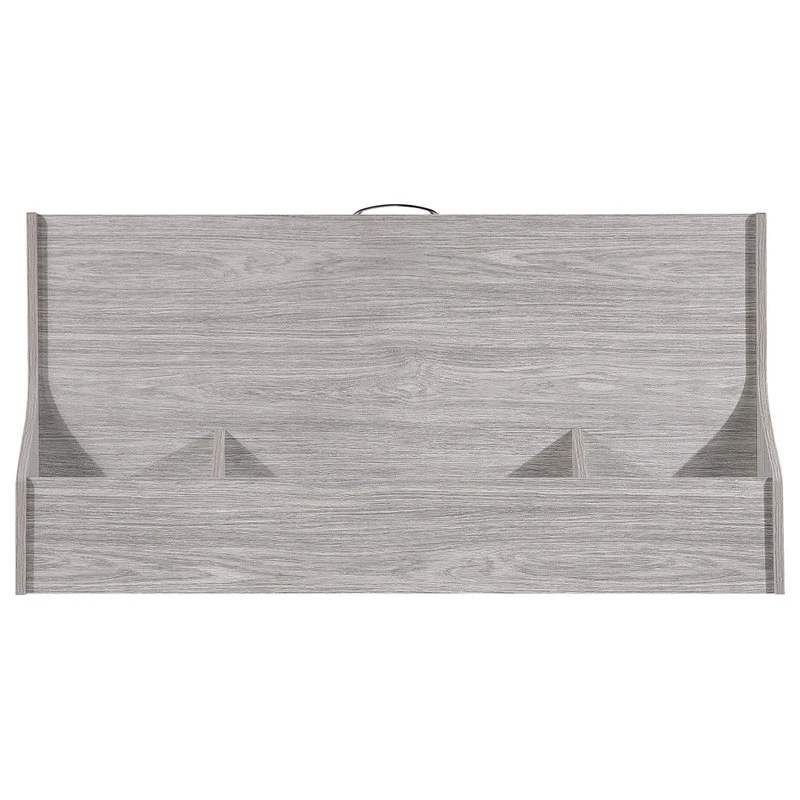 GDFStudio GDF Studio Belinda Mid Century Modern Finished Fiberboard Home Office Desk, Gray 12 GDFStudio GDF Studio Belinda Mid Century Modern Finished Fiberboard Home Office Desk, Gray - Image 10